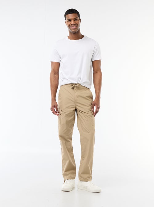 Pantalon multipoche regular fit - Kiabi