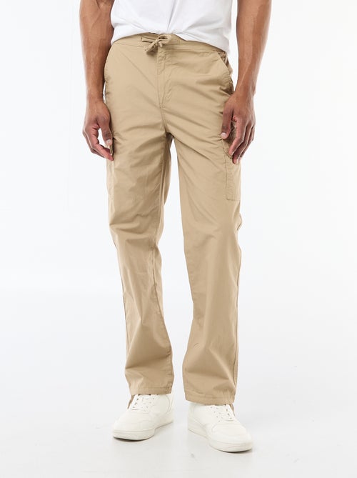 Pantalon multipoche regular fit - Kiabi