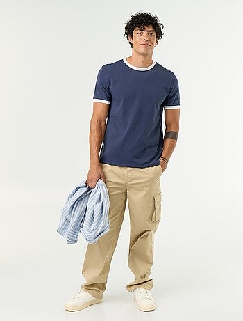 Pantalon multipoche regular fit