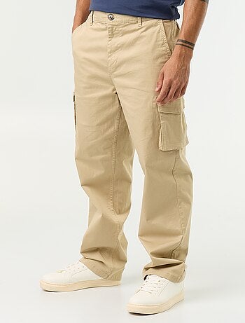 Pantalon multipoche regular fit