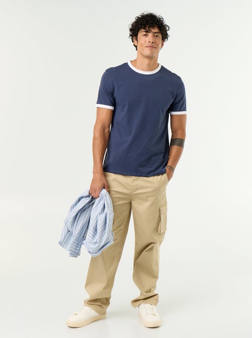 Pantalon multipoche regular fit - Kiabi