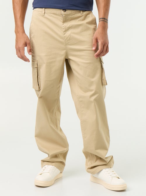 Pantalon multipoche regular fit - Kiabi