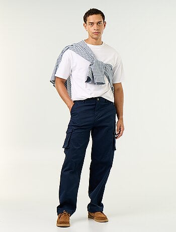 Pantalon multipoche regular fit