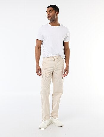 Pantalon multipoche regular fit