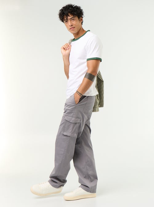 Pantalon multipoche regular fit - Kiabi
