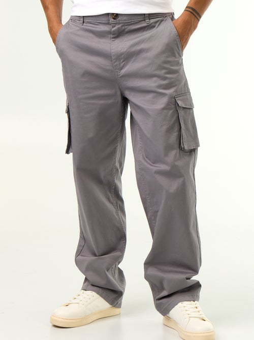Pantalon multipoche regular fit - Kiabi