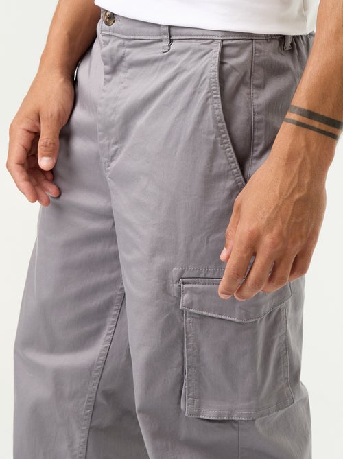Pantalon multipoche regular fit - Kiabi