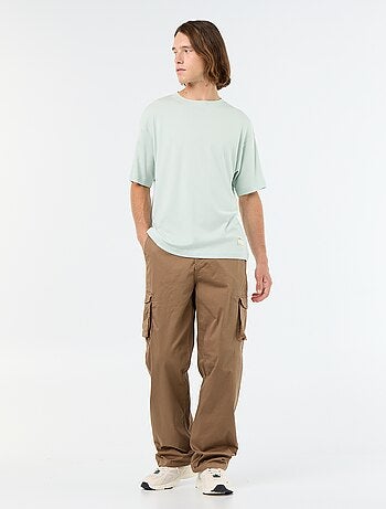 Pantalon multipoche regular fit
