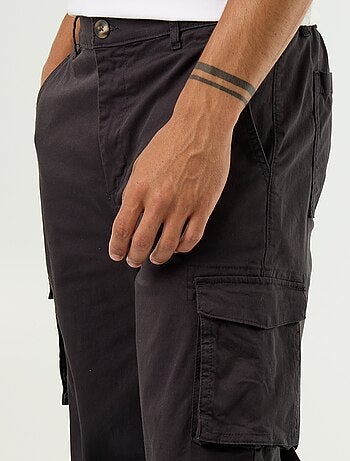 Pantalon multipoche regular fit