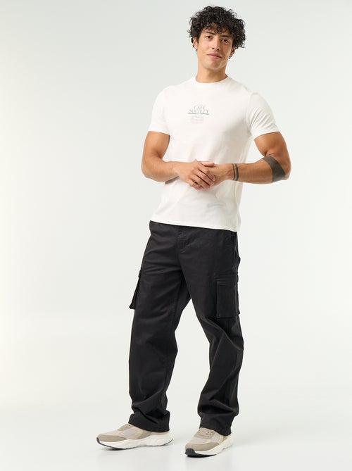Pantalon multipoche regular fit - Kiabi