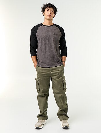 Pantalon multipoche regular fit