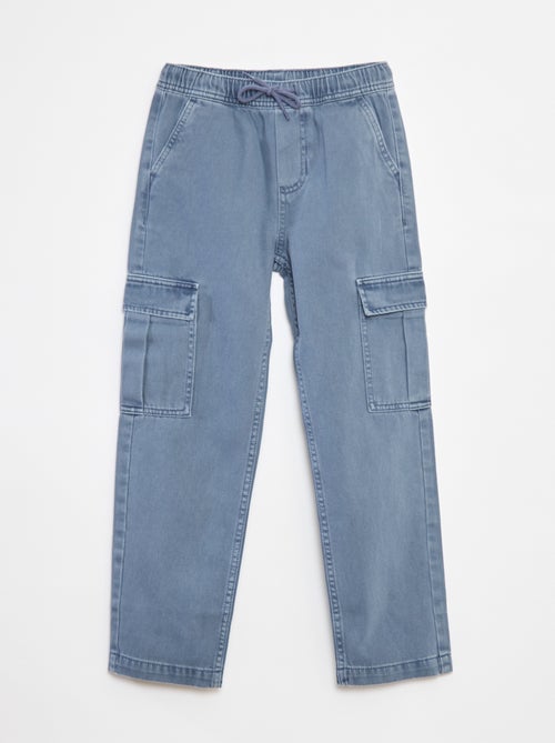 Pantalon multipoches avec ceinture élastiquée - Kiabi