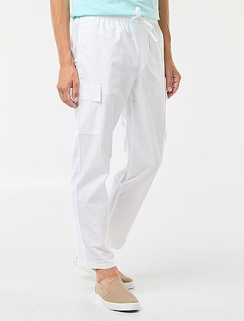 Pantalon multipoches avec ceinture élastiquée + cordons