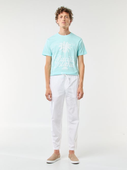 Pantalon multipoches avec ceinture élastiquée + cordons - Kiabi