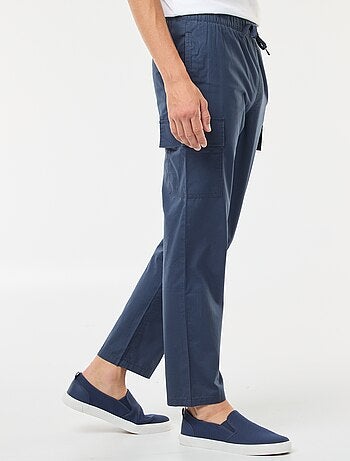 Pantalon multipoches avec ceinture élastiquée + cordons