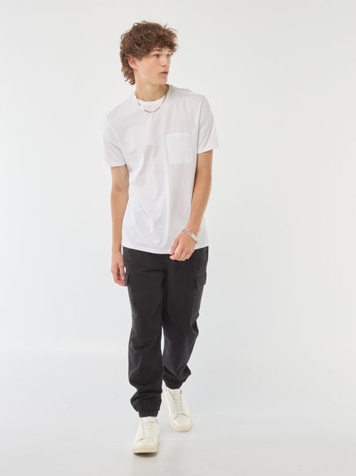 Pantalon multipoches avec ceinture élastiquée - Kiabi