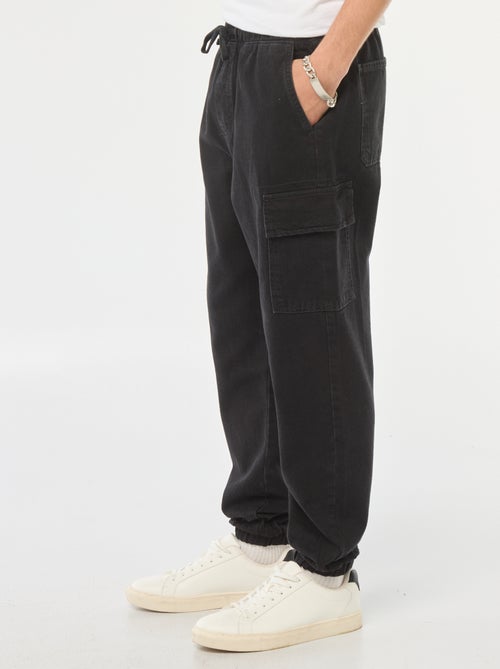 Pantalon multipoches avec ceinture élastiquée - Kiabi