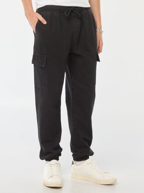 Pantalon multipoches avec ceinture élastiquée - Kiabi