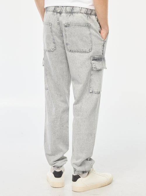 Pantalon multipoches avec ceinture élastiquée - Kiabi