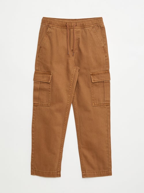 Pantalon multipoches avec ceinture élastiquée - Kiabi