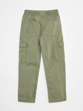 Pantalon multipoches avec ceinture élastiquée