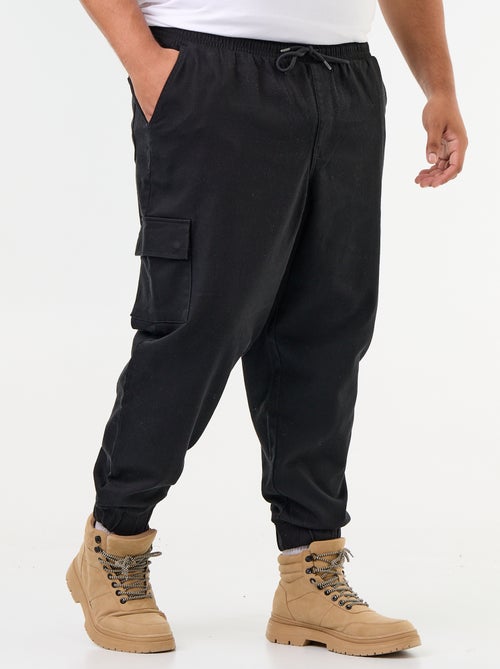 Pantalon multipoches avec taille élastiquée - Kiabi Pantalon multipoches avec taille élastiquée - Kiabi