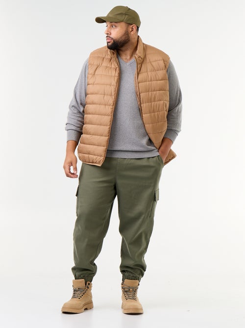 Pantalon multipoches avec taille élastiquée - Kiabi Pantalon multipoches avec taille élastiquée - Kiabi