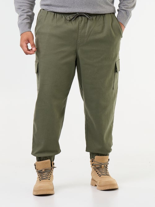 Pantalon multipoches avec taille élastiquée - Kiabi Pantalon multipoches avec taille élastiquée - Kiabi