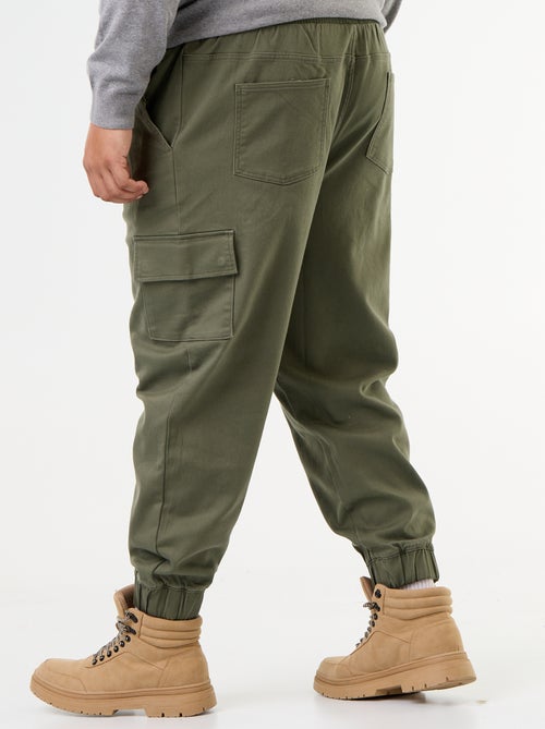 Pantalon multipoches avec taille élastiquée - Kiabi Pantalon multipoches avec taille élastiquée - Kiabi