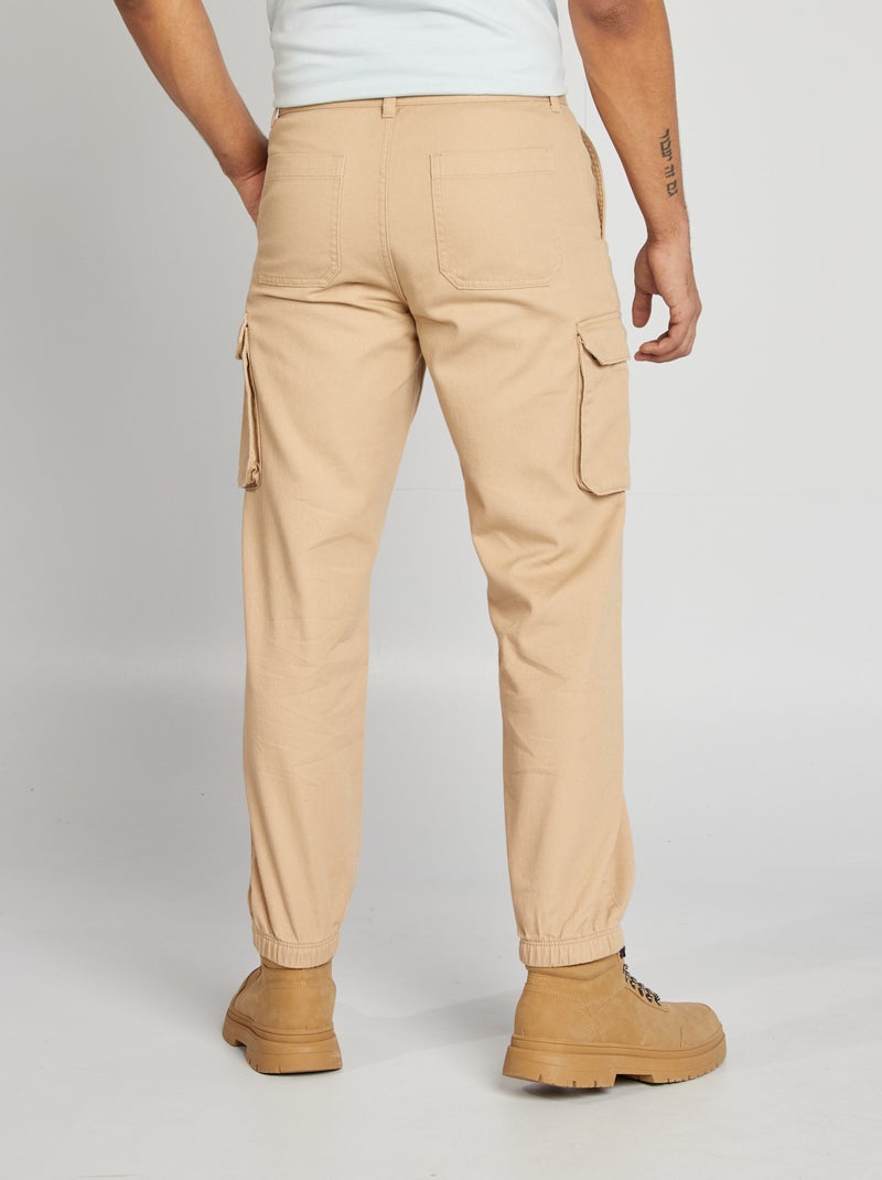 Pantalon multipoches BEIGE - Kiabi