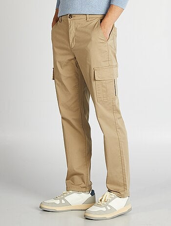 Pantalon multipoches coupe droite