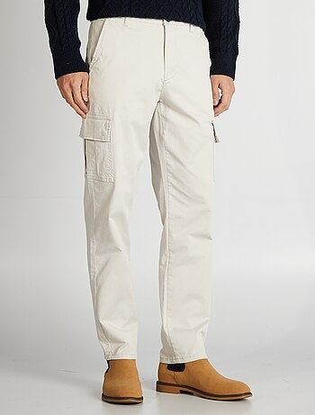 Pantalon multipoches coupe droite