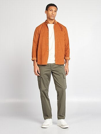 Pantalon multipoches coupe droite