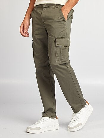 Pantalon multipoches coupe droite