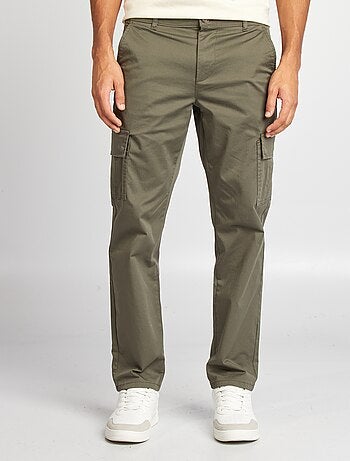 Pantalon multipoches coupe droite