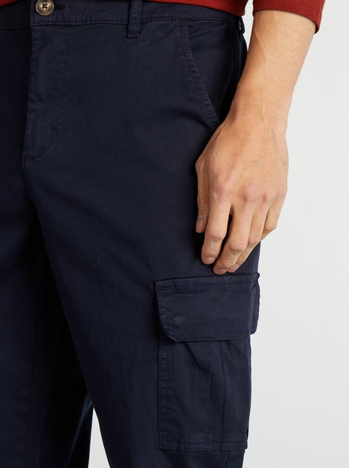Pantalon multipoches coupe droite - Kiabi