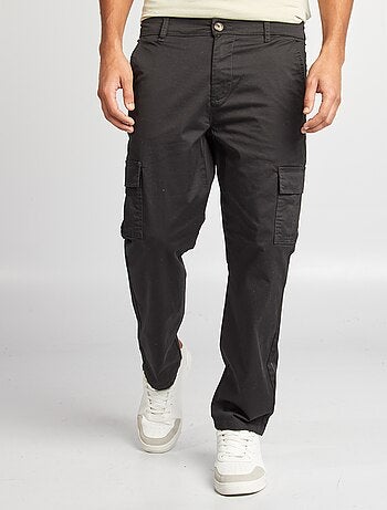 Pantalon multipoches coupe droite