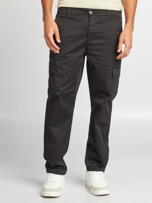 Pantalon multipoches coupe droite - Kiabi