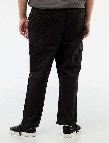 Pantalon multipoches coupe droite / regular fit
