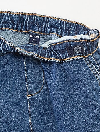 Pantalon multipoches en denim stretch - Coupe + ajustée