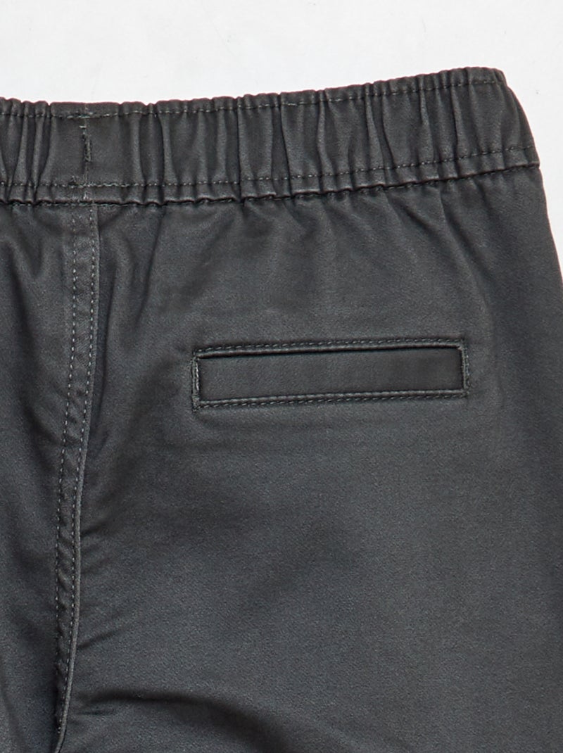 Pantalon multipoches Gris - Kiabi