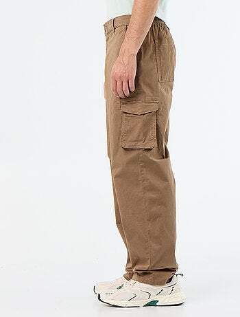 Pantalon multipoches relaxed fit