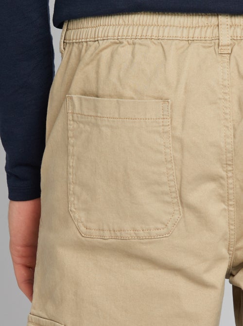 Pantalon multipoches uni - Kiabi
