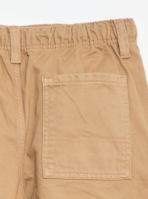 Pantalon multipoches uni - Kiabi
