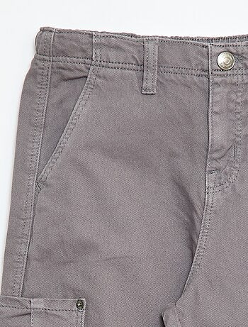 Pantalon multipoches uni