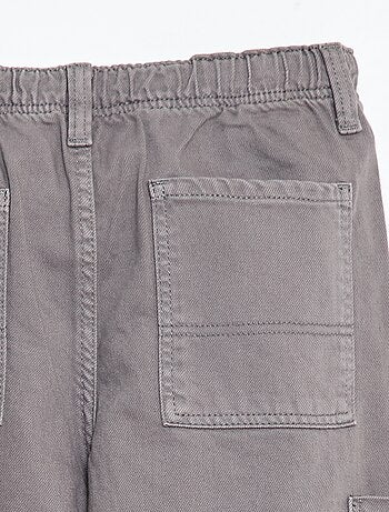 Pantalon multipoches uni