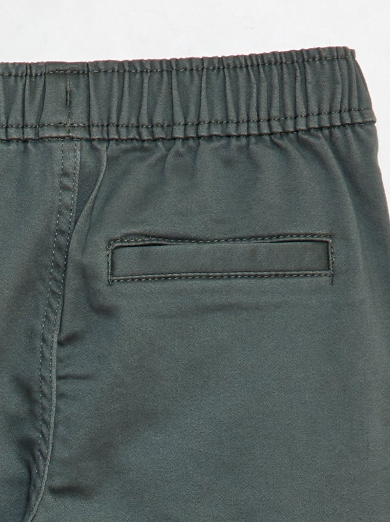 Pantalon multipoches Vert - Kiabi