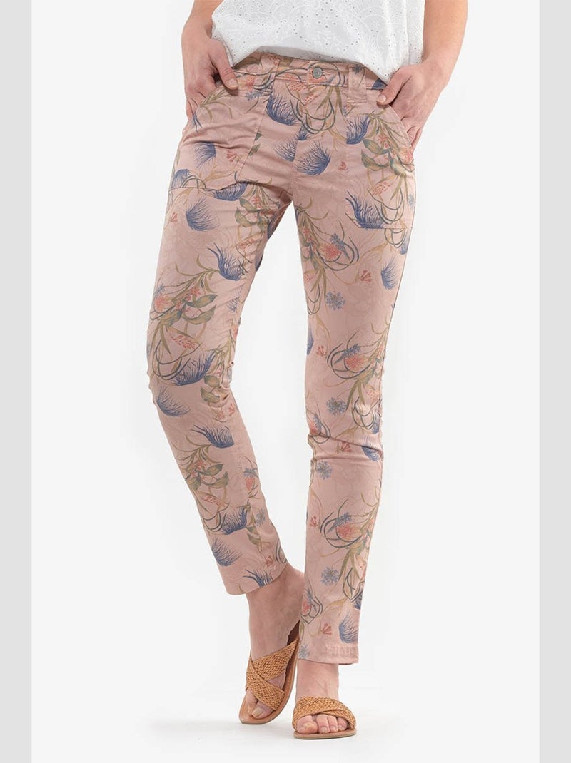 Pantalon MYLES chino 'Le Temps Des Cerises' Blanc - Kiabi