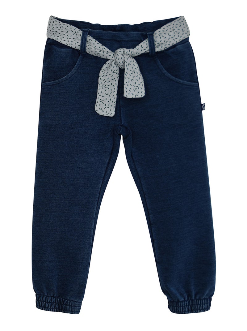 PANTALON MYRIAM MOLLETON ENFANT Bleu - Kiabi