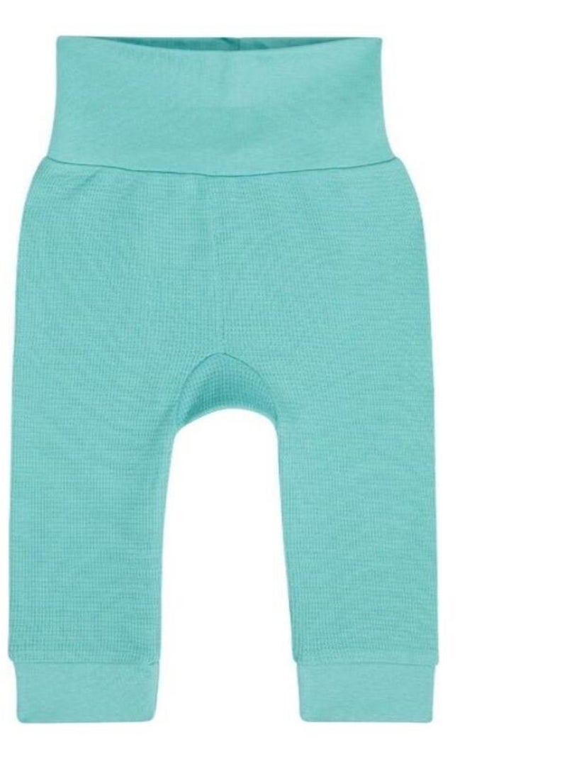 Pantalon Naissance en Coton Bio Aqua Bleu - Kiabi